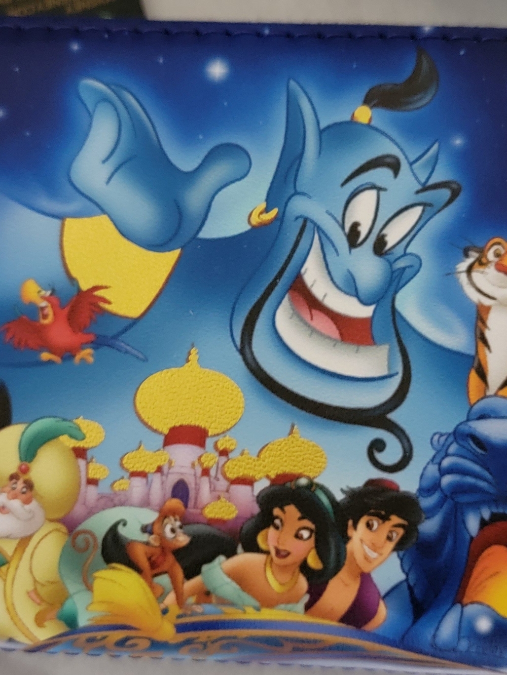 Disney Genie and Aladdin Coloful LOUNGEFLY WALLET NWT!